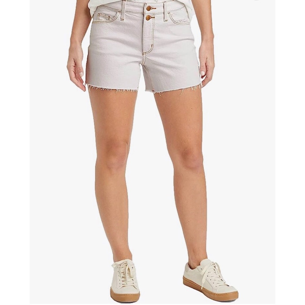 Universal Thread Vintage White Midi Denim Shorts, 4/27